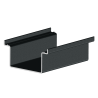 Profil gouttière Gris anthracite L5100mm  - 1
