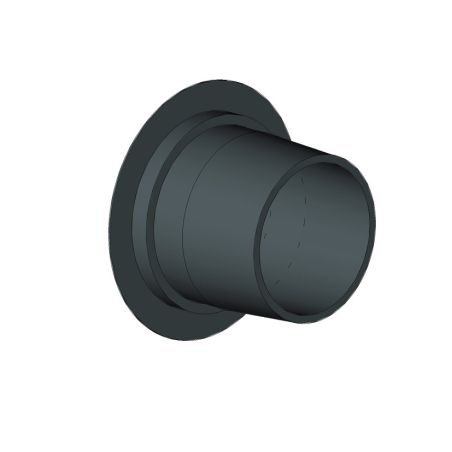 Embout evacuation pvc D50 Noir  - 1