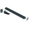 Kit Auvent 02 MAHINA 1120mm Central Gris Anthracite chevron 100mm  - 1