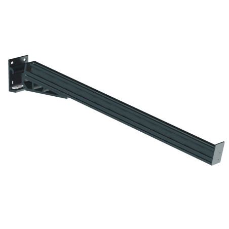 Kit Auvent 01 MAHINA 1120mm Droit Gris anthracite chevron 60mm  - 2