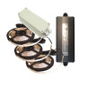 Kit complet éclairage LED 6m 3 côtés pour pergola à lames (KITLEDBSOVER3C6)  - 1