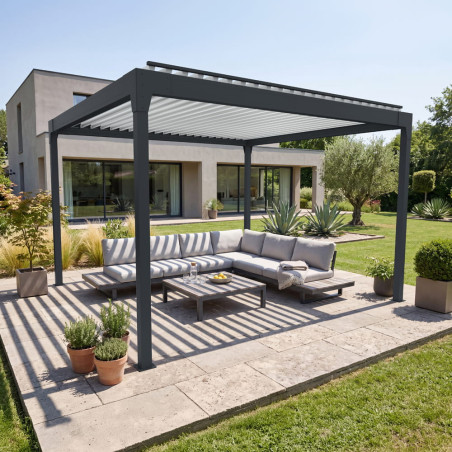 Pergola DUNIA autoportée coloris mixte