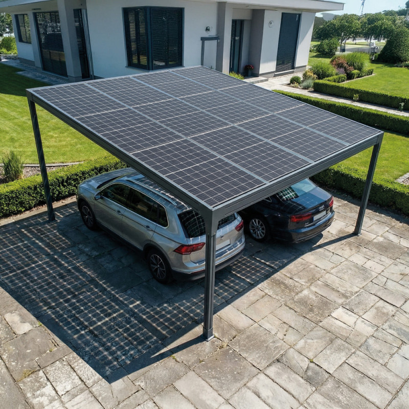 Carport solaire photovoltaïque autoportée TELCO - HIVA OA 1