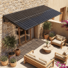 Auvent avec panneaux solaires Huka
