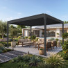 Pergola bioclimatique îlot SAMA coloris gris