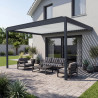 Pergola bioclimatique perpendiculaire SAMA mixte