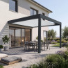 Pergola bioclimatique rétractable YUTA coloris mixte