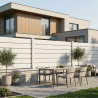 Clôture 75 lames brise-vue en alu - 4