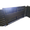 Cloture solaire en kit | Tout en un : sécurité et production
