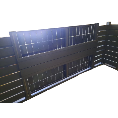 Armature aluminium pour clôture solaire