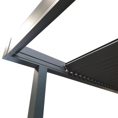 Pergola Bioclimatique Rétractable YUTA 100% Alu
