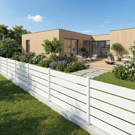 Clôture aluminium Ranch panneau ajouré TELCO - ANAA  - 1