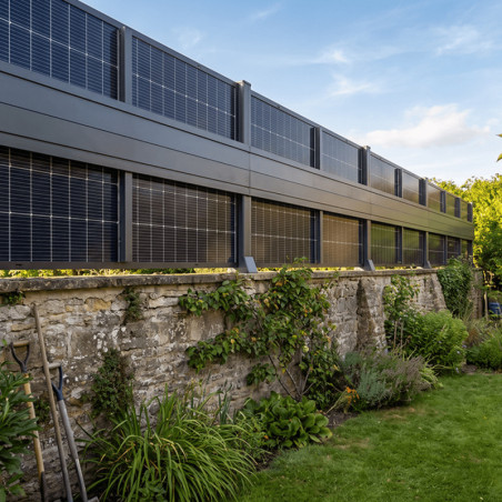 Cloture panneau solaire